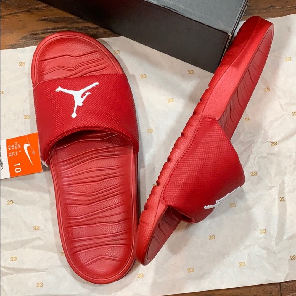 JORDAN BREAK SLIDE Gym Red/White - Picture 6 of 16